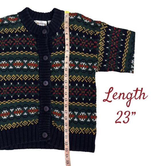 Vintage Fair Isle Copper Key Clothing Company Button Up Cardigan Unisex Small - Picture 7 of 9